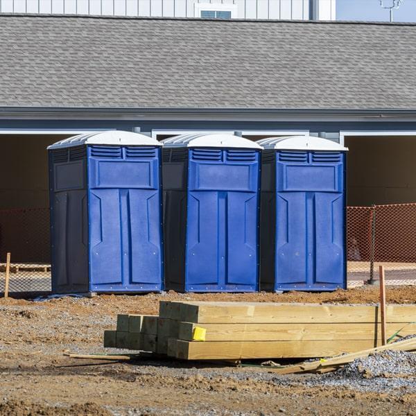 Heavy-duty construction site porta potty in Cadillac, Michigan